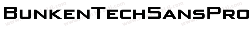 BunkenTechSansProWide BoldIt字体转换
